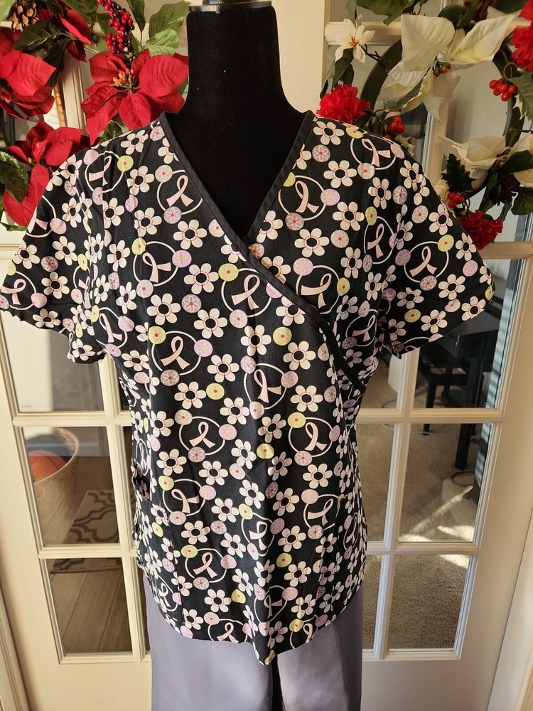 Small Cancer Awareness Scrub Set