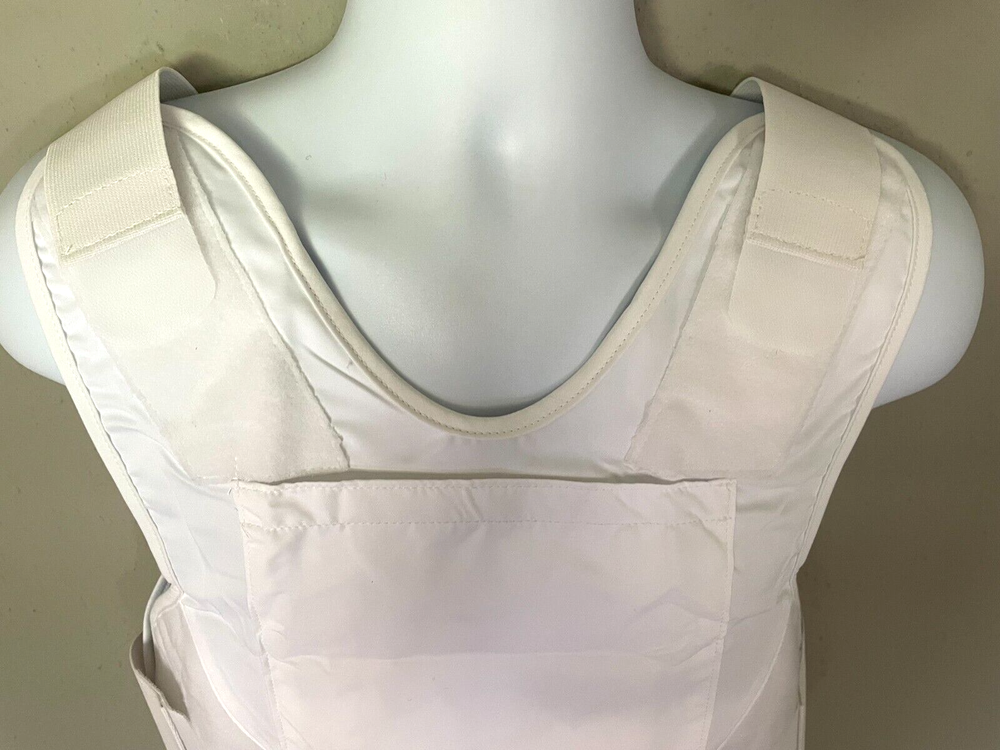 SECOND CHANCE Concealable Armor Plate Carrier Apex2 Polymicro White S Tail