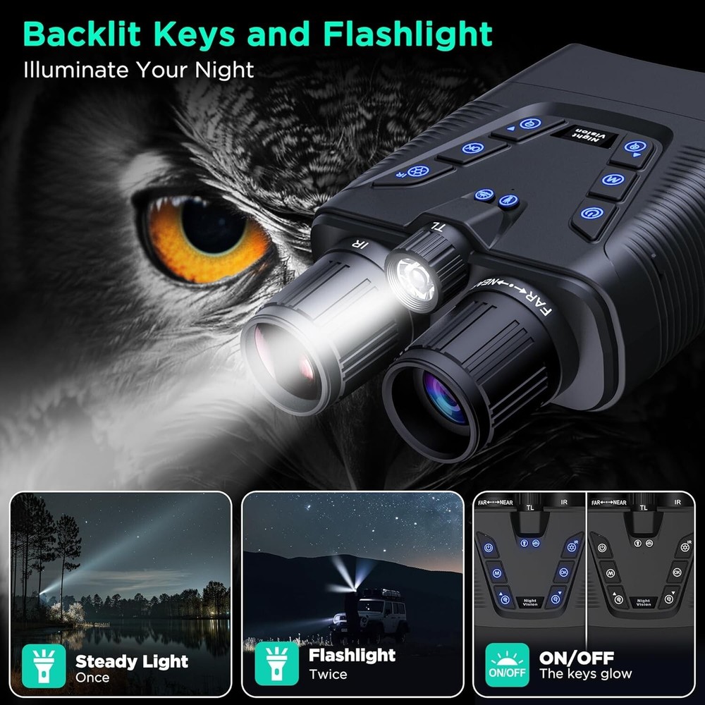 Night Vision Goggles, 58MP Full-Color