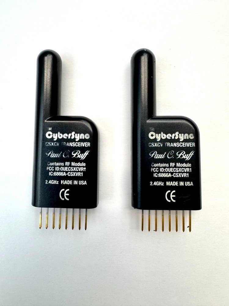 Two (2) Paul C Buff CyberSync CSXCV Transceivers  Einstein TESTED! FREE SHIPPING