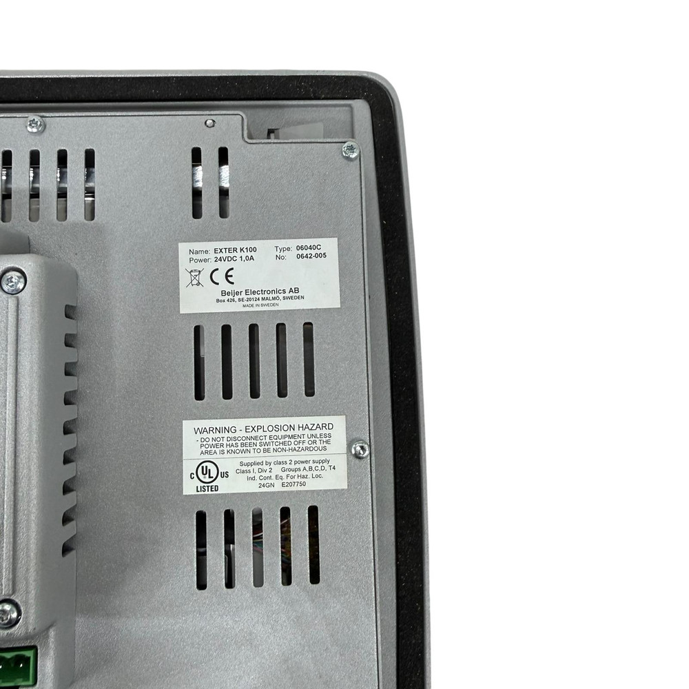 Beijer Exter T100 Type 06040C HMI