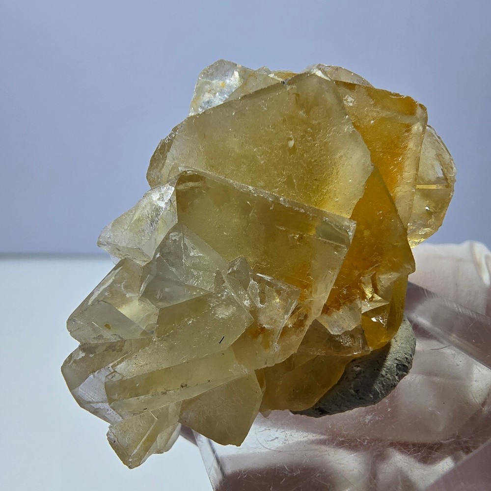 Phantom Fluorite Cube Specimen, yellow Okorusu, Namibia 43*29*17mm