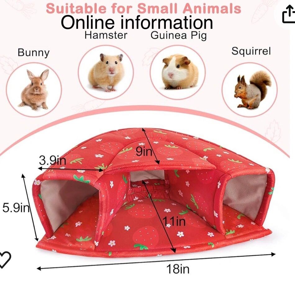 Guinea Pig Hide-Out With Bed NEW