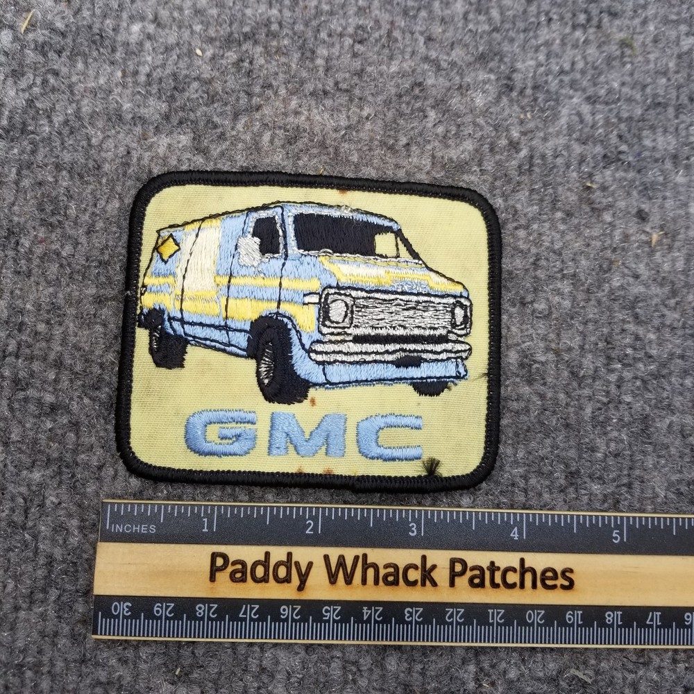 Vintage GMC Van Patch Car Auto 80s AC9
