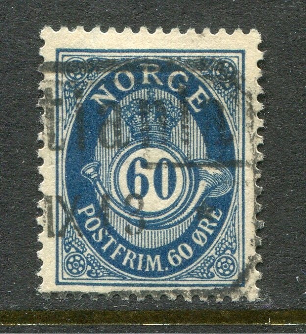 Norway #58 Numeral with Crown 60 Ore [Used]
