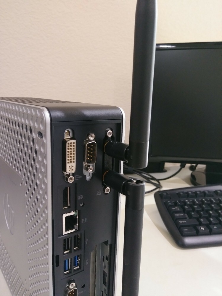 HP Thin Client T610 T620 Plus dual wifi ant mount adapter (pfsense build)