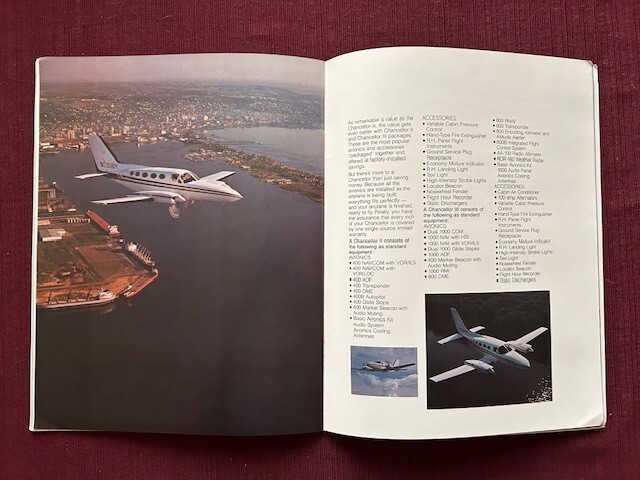 Cessna Chancellor 1980 Brochure