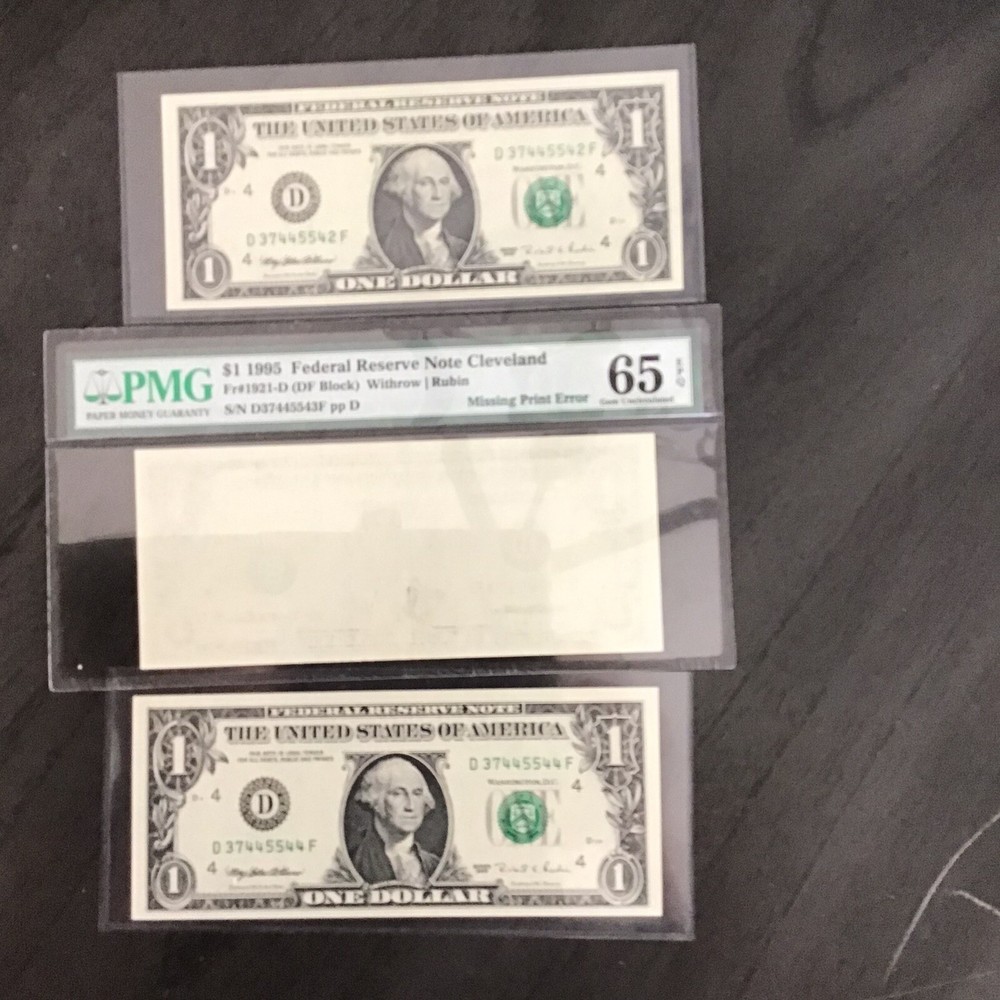 FR#1921-D Missing Print Error w/Bookends.PMG65Q