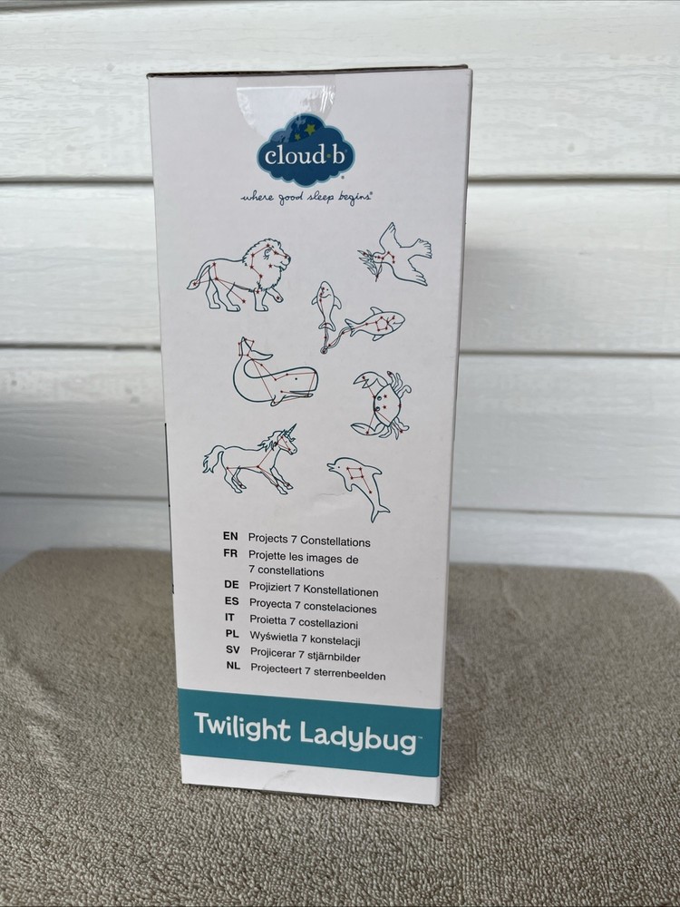 Cloud B Ladybug Twilight Star Projector Baby Nursery Night Light Original