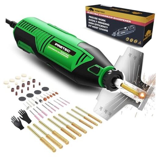 Electric Chainsaw Sharpener Kit – Multi-Purpose Chain Saw Sharpener Tool Green