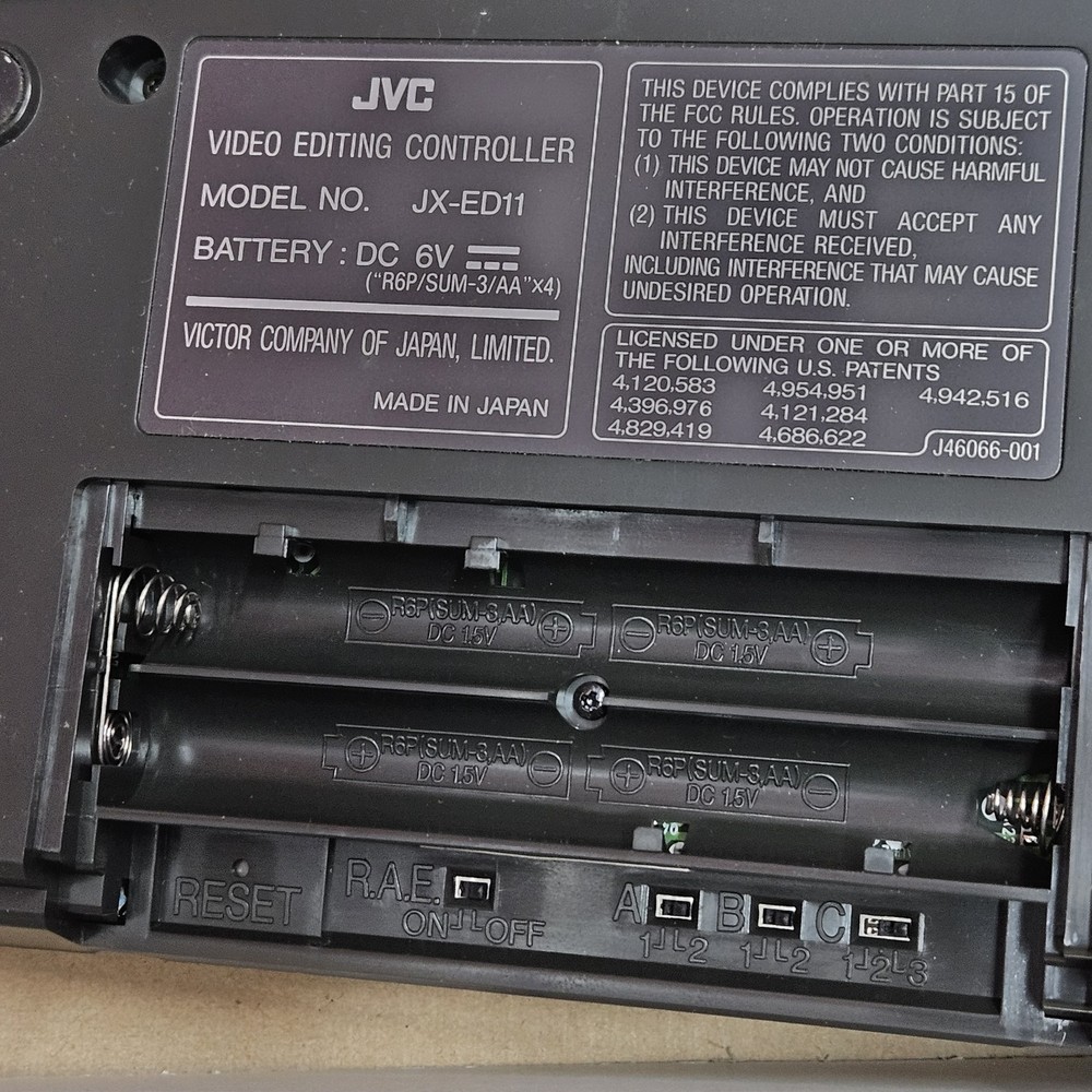 JVC EDI Tool Video Editing Controller For VCR VHS Camcorder JX-ED11