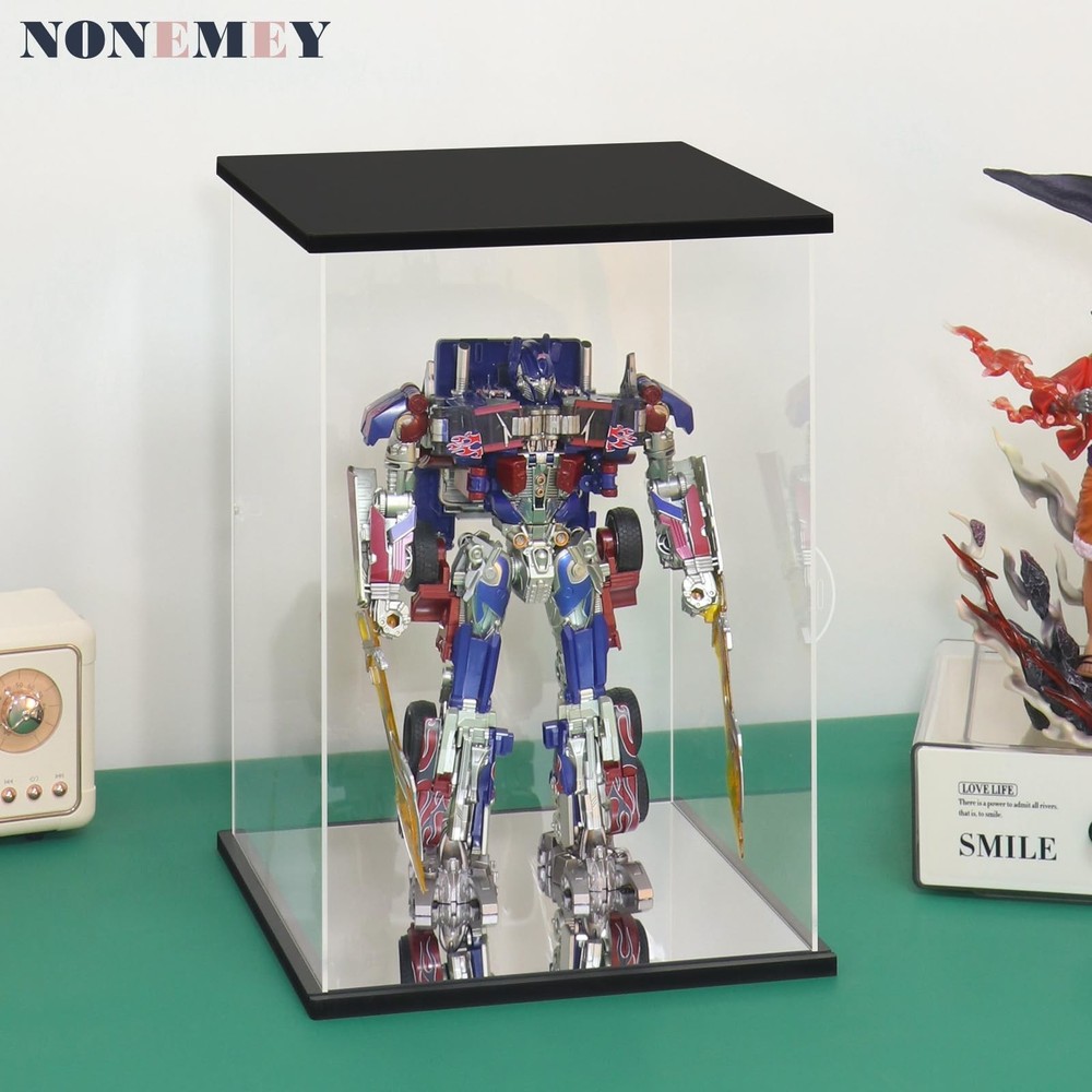 NONEMEY Clear Acrylic Display Case with Remote Control Light for 400% Bearbri...