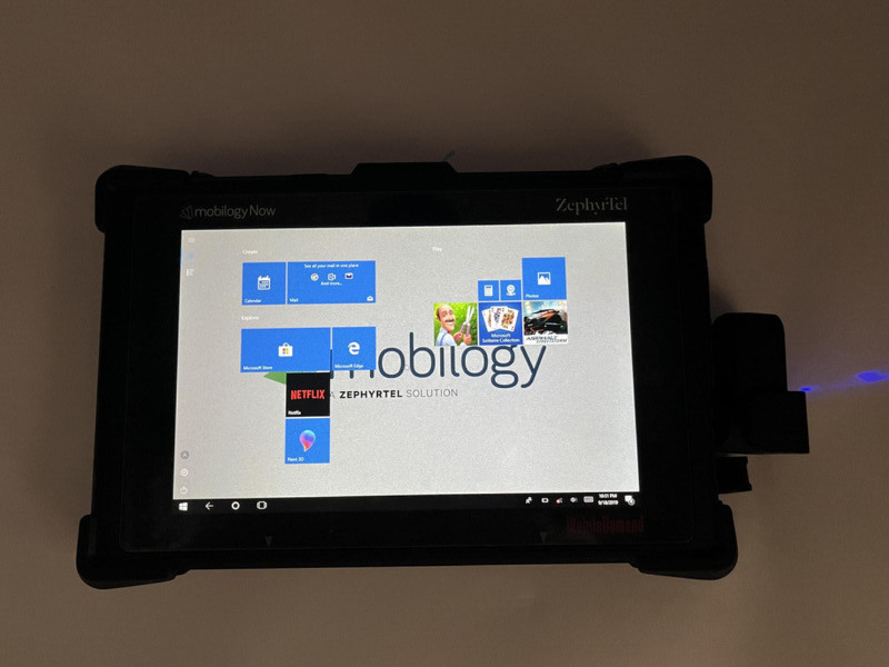 ZEPHYRTEL XTABLET T8650 8" DISPLAY BARCODE SCANNER 128GB SSD 4GB RUGGED TABLET