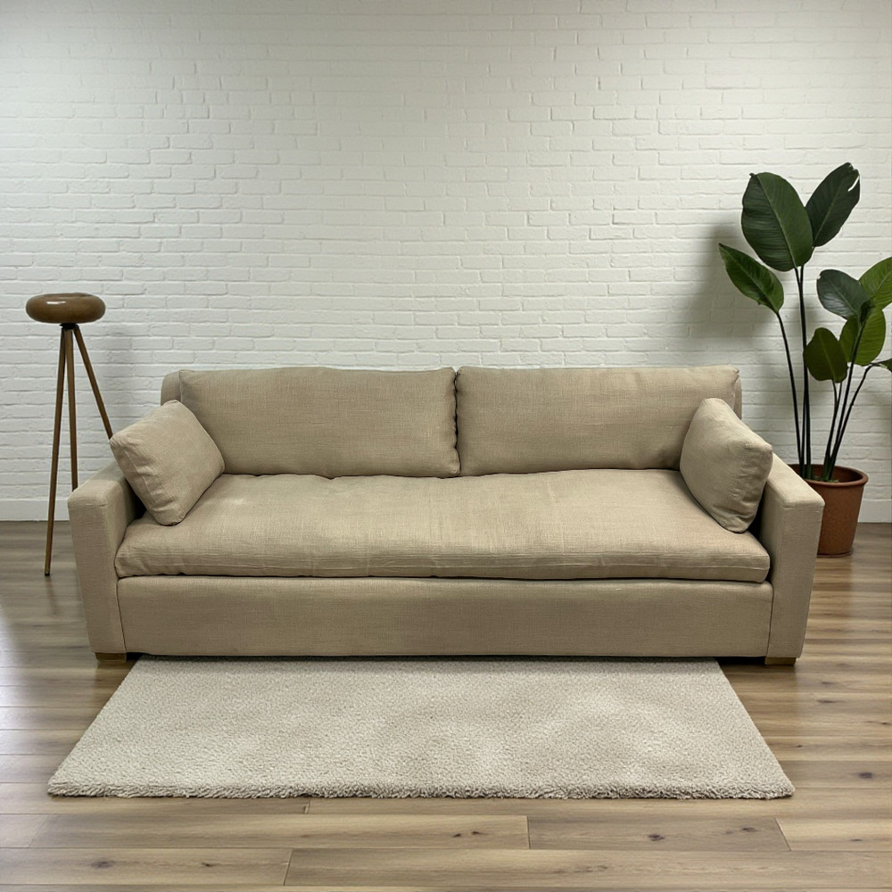 Restoration Hardware Belgian Track Arm Bench