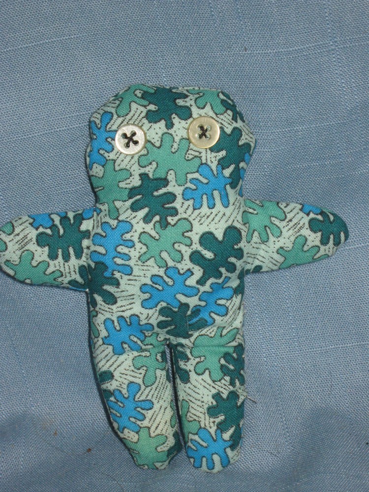 VOODOO DOLL-POPPET-HANDMADE- 4 1/2"