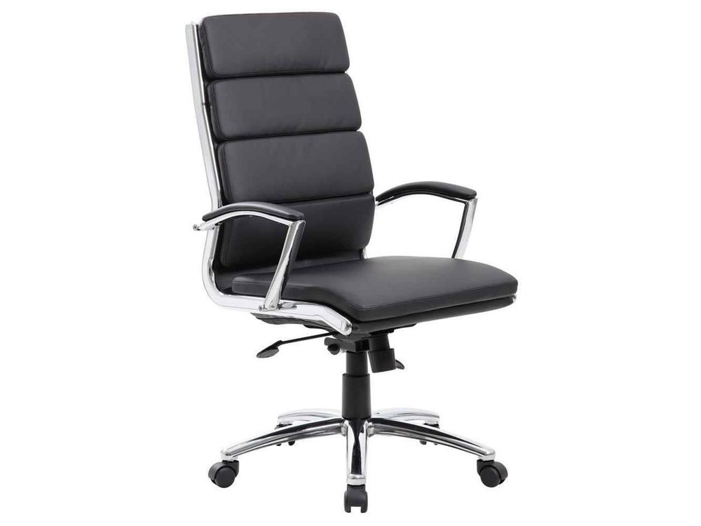 Executive Chair with Metal Chrome Finish