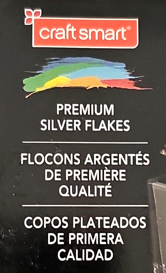 Craft Smart Premium Silver Flakes (0.1oz/3g)