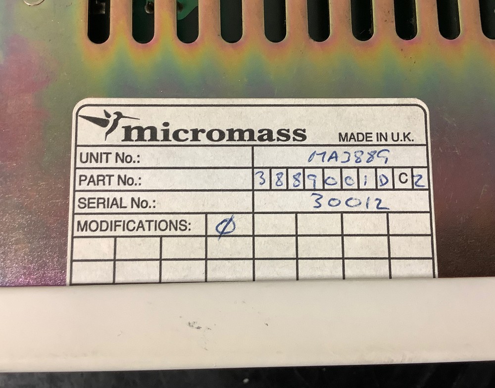 Lock Spray Controller MA3889001DC2 Micromass LCMS Spectrometer MSD