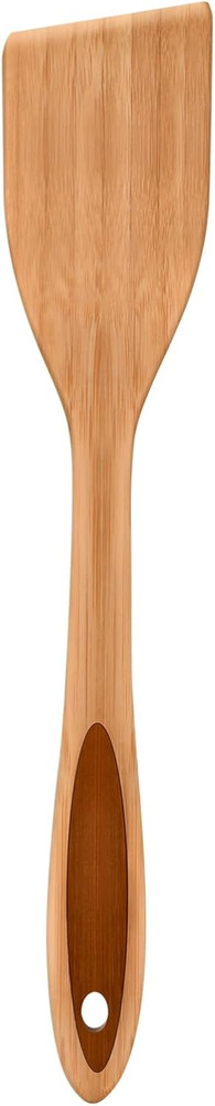 12" Inch Bamboo Spatula Turner, Solid Kitchen Spatula Turner, Egg Scraper,