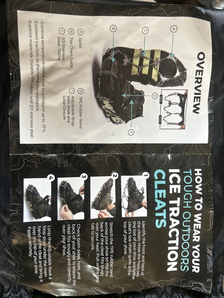 Tough Outdoors Ice Traction Cleats