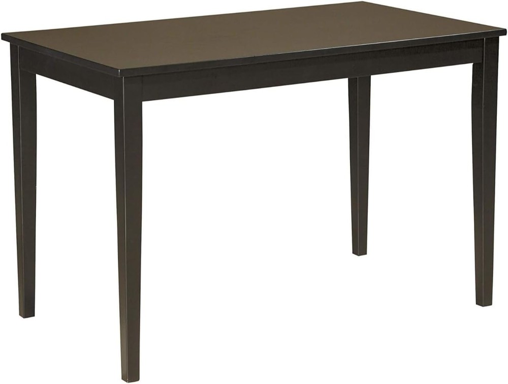 Indoor Rectangular Dining Table with Assembly Tools Included, No Tools Needed