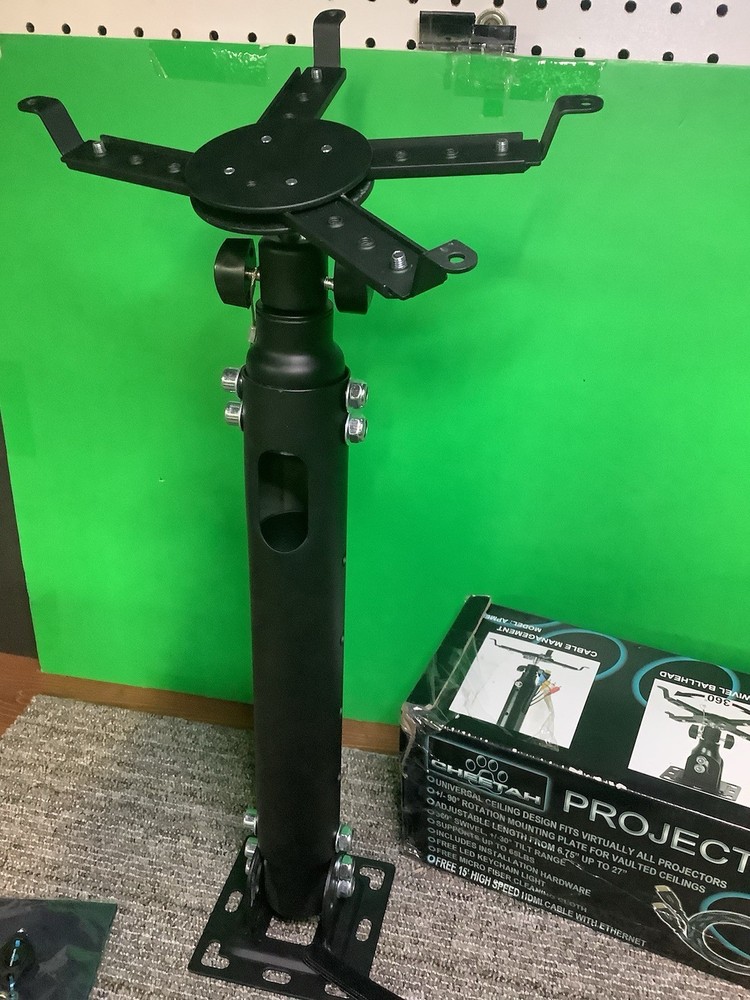 Cheetah Mounts APMEW Universal Projector Ceiling Mount 27", No HDMI Cable