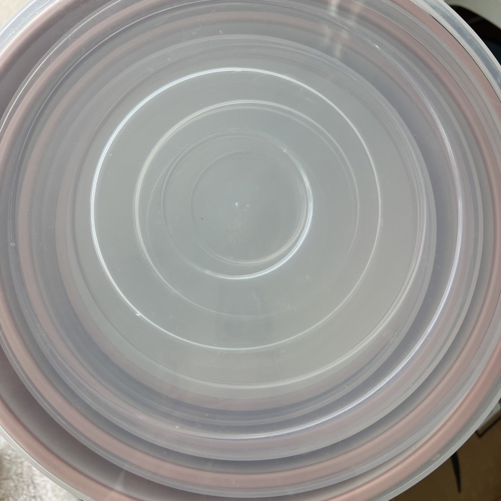 Mixing Bowls with Lids Nesting 4 Piece Plastic Set