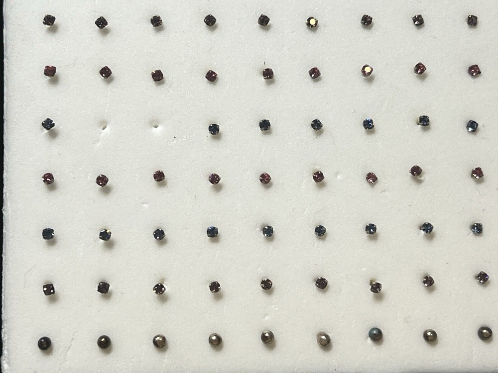 .925 Sterling Silver Nose Studs, (Small Tiny ) ~