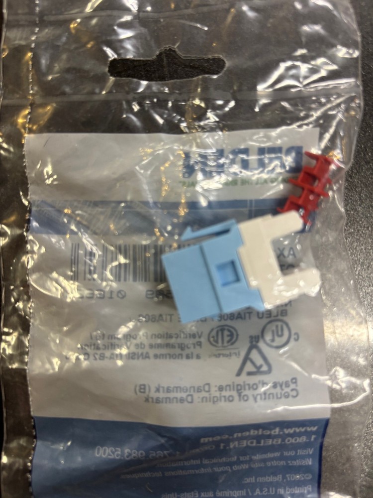 Belden AX101326 Light Blue CAT6 Jack (Quantity 17)