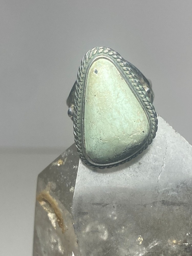Turquoise ring size 3.50 southwest sterling silver women
