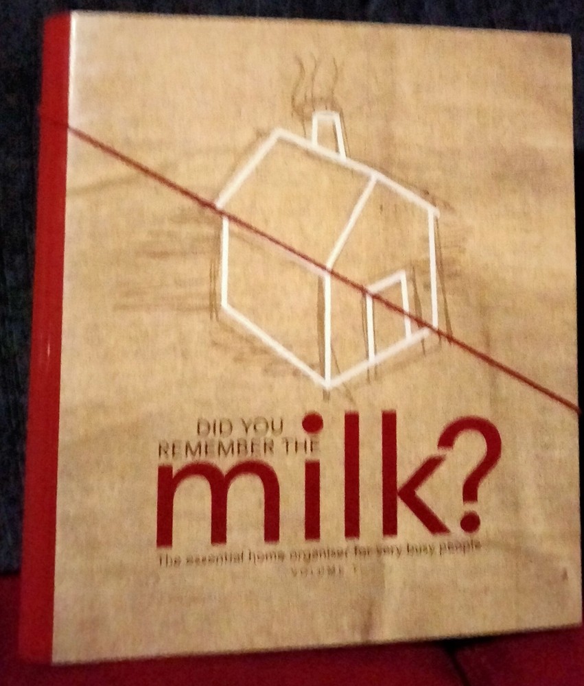 Did You Remember The Milk Home Organiser A4 Binder Folder 15 Sections EUC