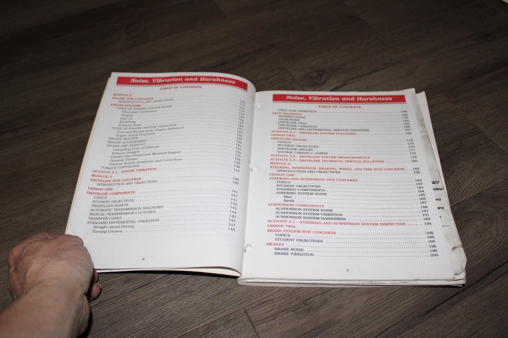 Mopar Noise, Vibration & Harshness training manual NVH 1997