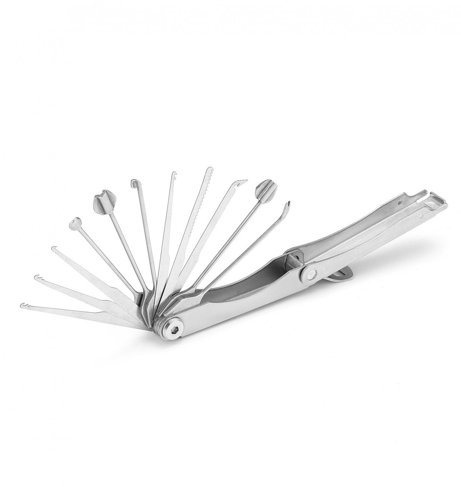 Portable Folding Locksmith Lock 11 in1 Lock Pik Practice Tool For Locksmith Tool