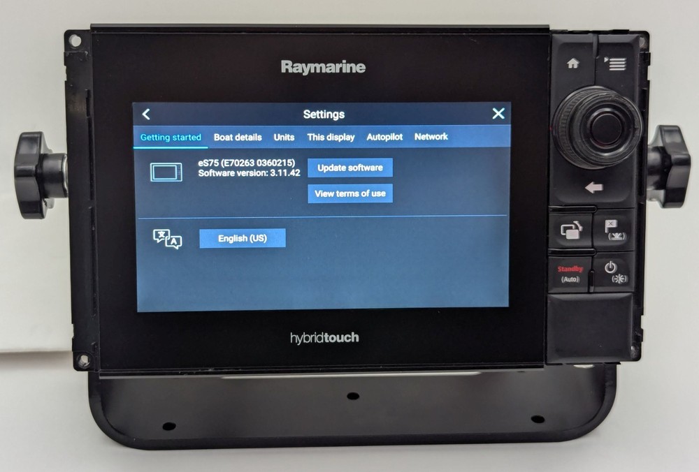Raymarine HybridTouch eS75 E70263 7" Multifunction Display MFD GPS Chartplotter