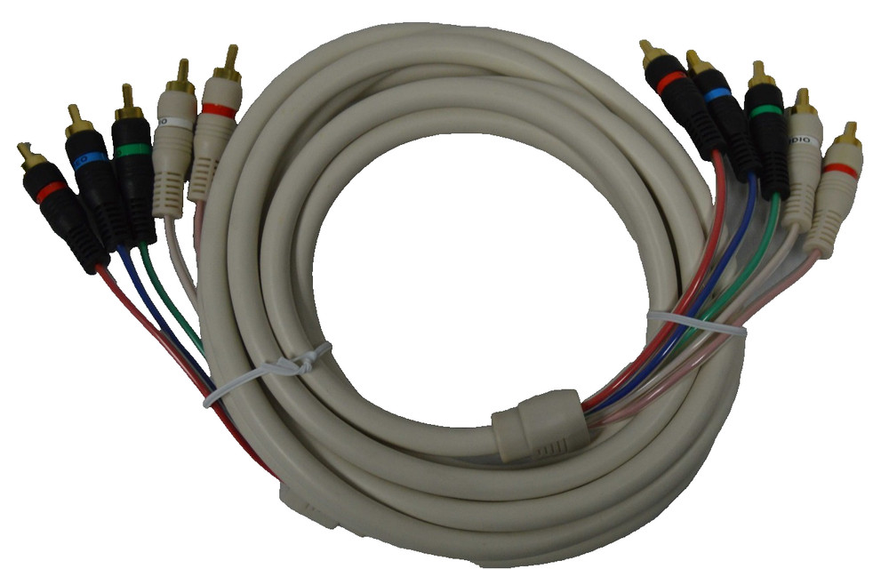 12ft Component Audio Video Jumper Cable 95% Braid