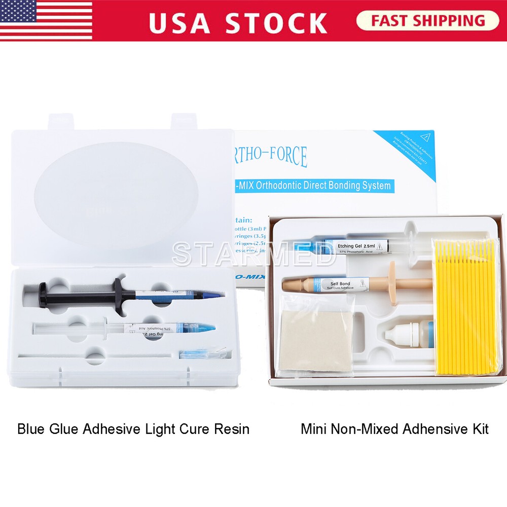 Dental Light Cure Composite Resin Etching Gel /Ortho Brackets Bonding Adhesive