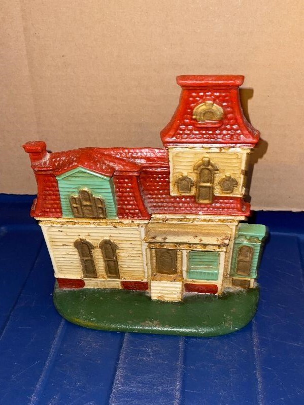 Cast Iron Victorian House Doorstop