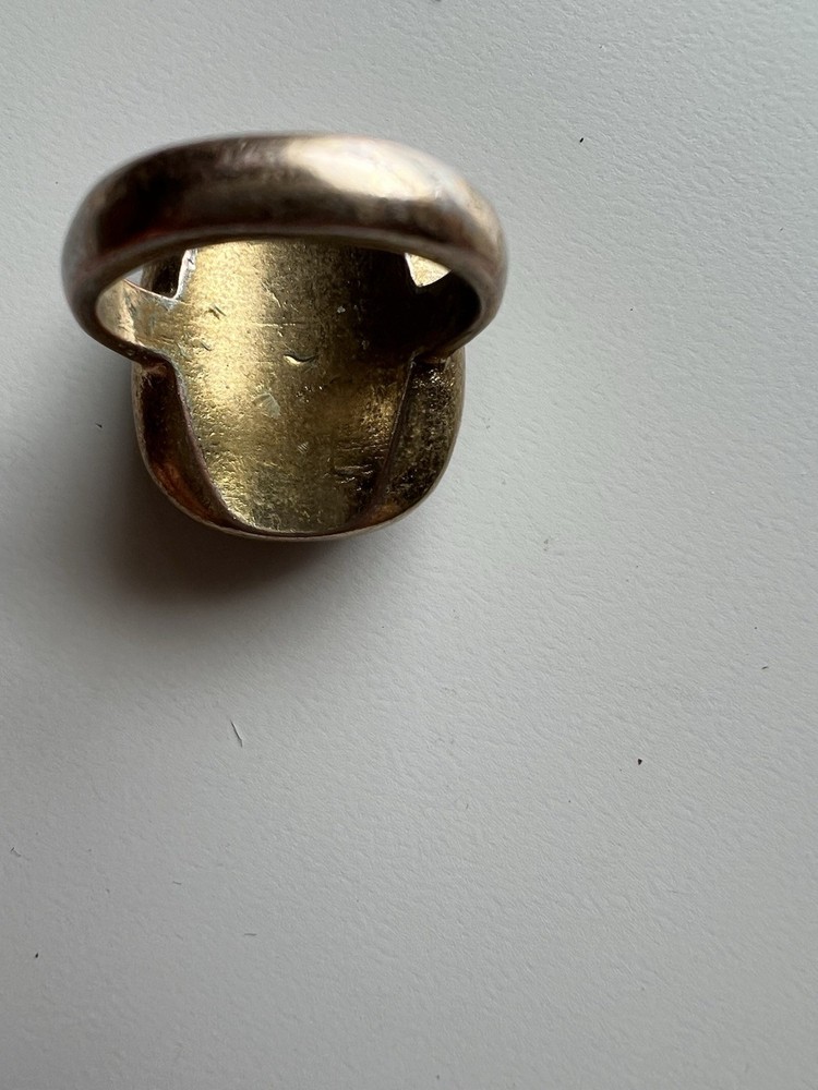 Talisman Djinn Mystical Black Agate Ring