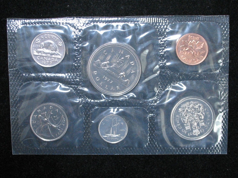 1977 CANADA PROOFLIKE MINT SET * WITH ORIGINAL MINT PACKAGING *