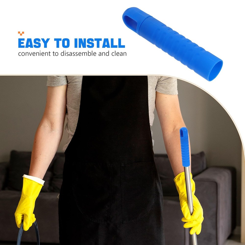5pcs Thickened Plastic Broom Handle Grip Fit Mop Handle End Cap for Enhanced ...