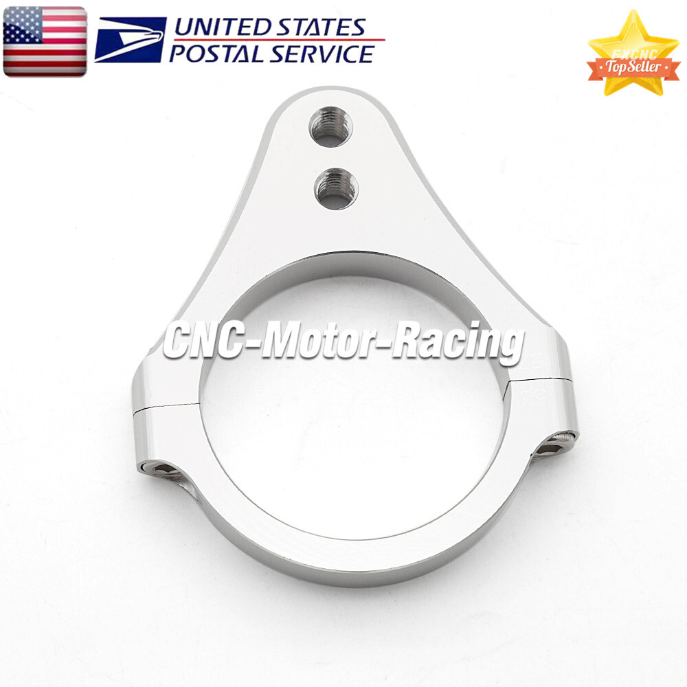52mm CNC Universal Steering Damper Fork Frame Mounting Clamp Bracket Aluminum