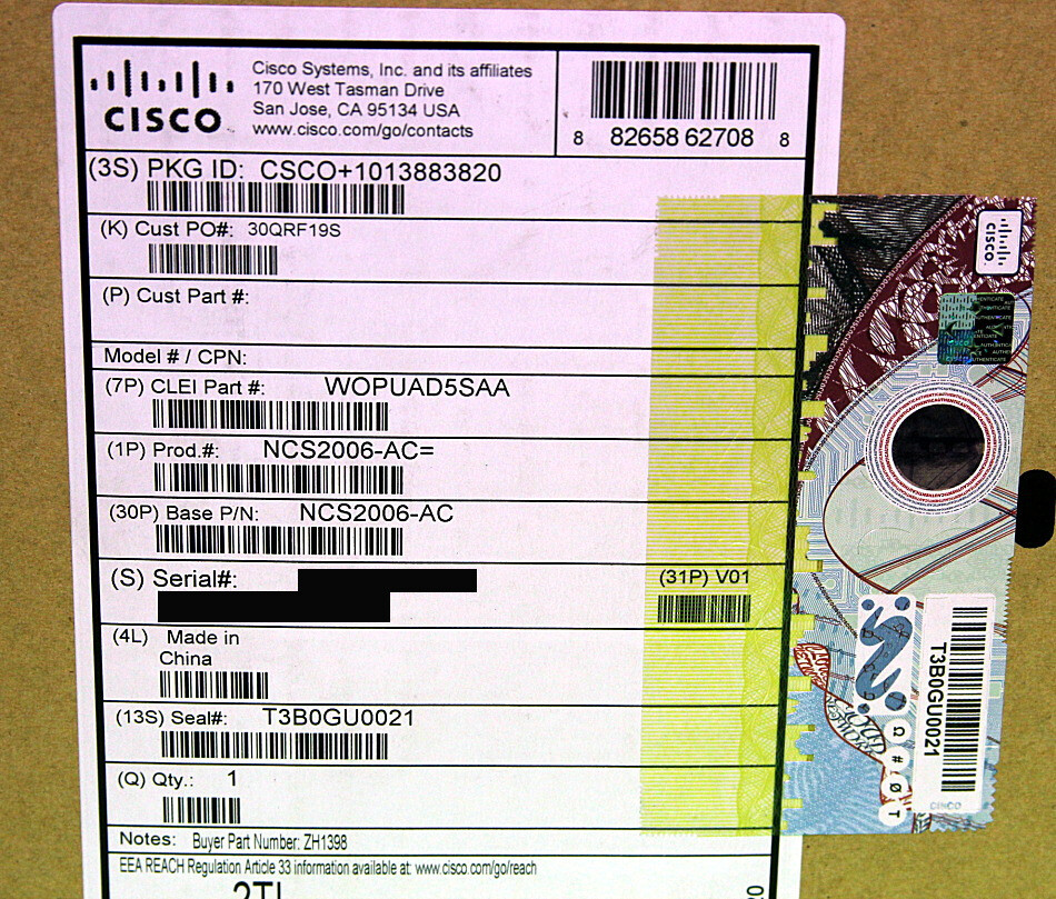 NCS2006-AC Cisco NCS 2006 1500W AC Power Supply Module 20xAvailable