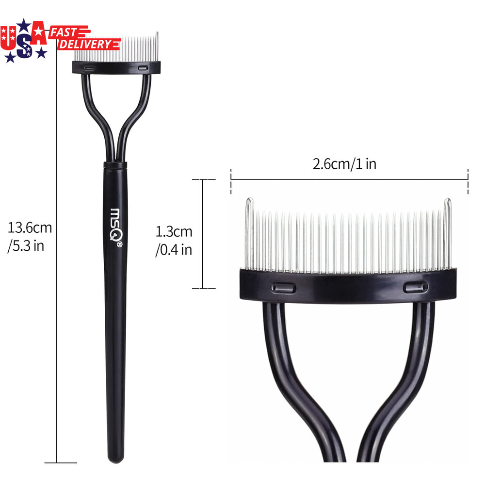 Eyelash Comb Eyelash Separator Mascara Applicator Eyelash Definer with Comb Cov