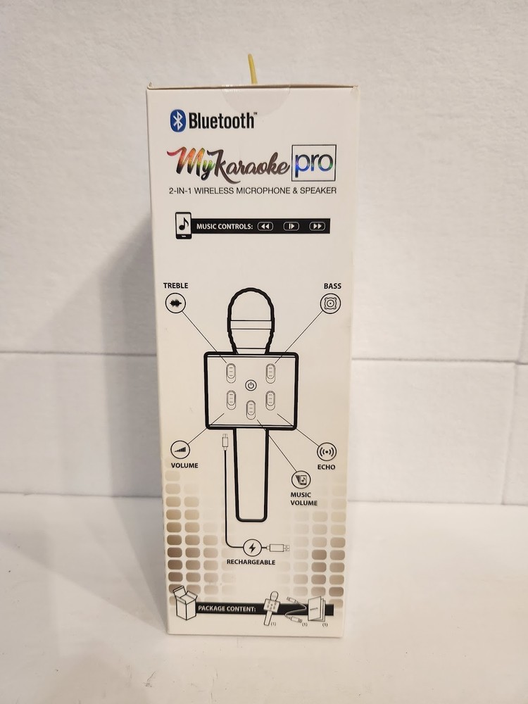 MyKaraoke Pro Bluetooth 2-in-1 Wireless Microphone & Speaker