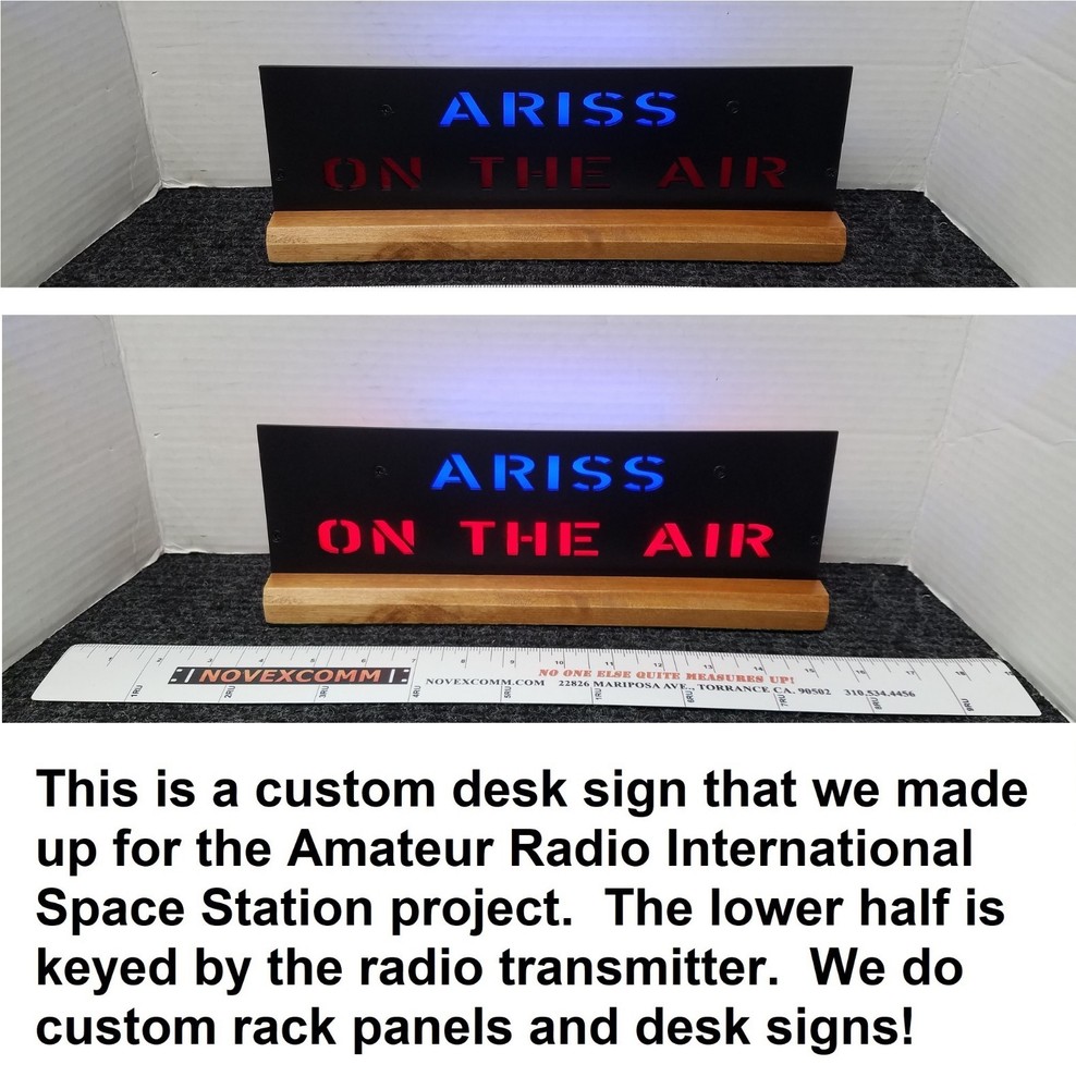 DESKTOP CALL SIGN Backlighted LED Ornamental Deco Bar