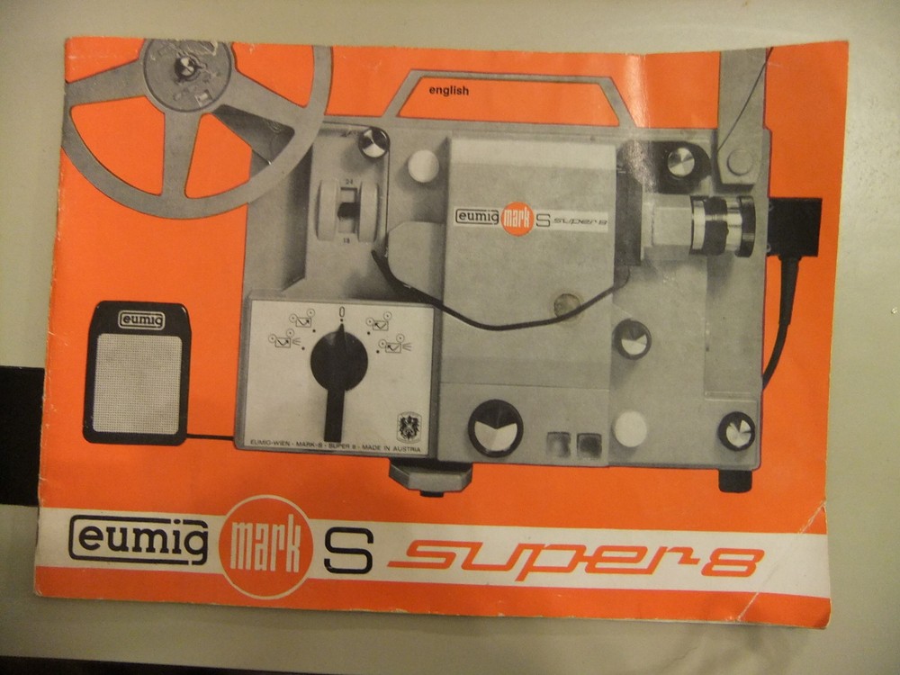 Instructions cine projector EUMIG MARK S super 8 - CD/Email