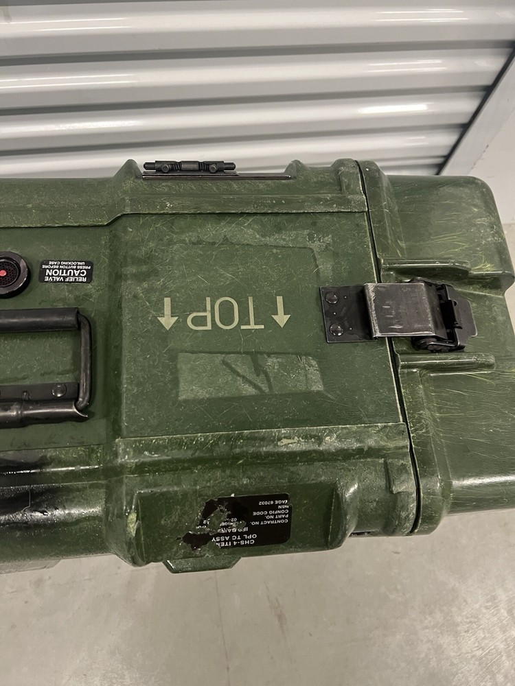 HARDIGG STYLE RACK MOUNT CASE GENERAL DYNAMICS MILITARY ELECTRONICS CRATE 34"-5U