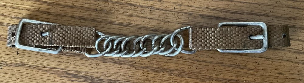 Flat Link Curb Chain With Nylon Straps