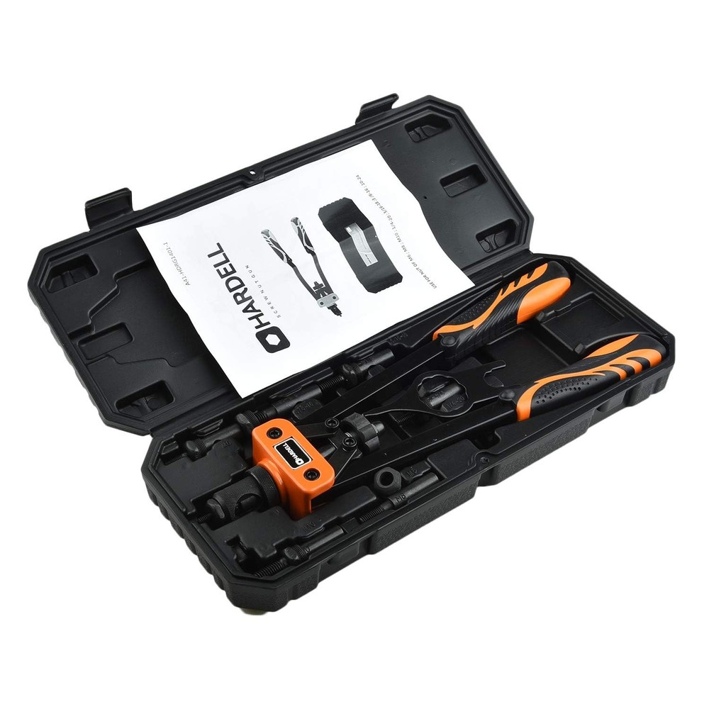 Rivet Nut Pliers Set, 14" Riveter Set, Threaded Riveting Pliers Set with 6 Thread...