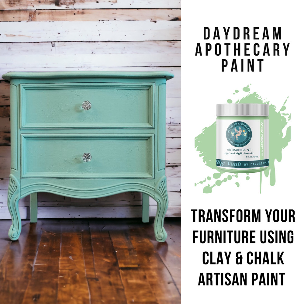 Mint Sage Green Chalk Paint and Clay Paint Cosmic Conquest